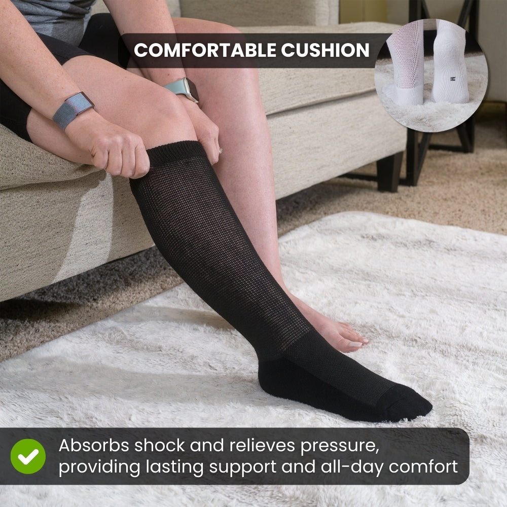 Calcetines para diabéticos HF Comfort - Tecnología que aleja la humedad para mejorar la circulación sanguínea