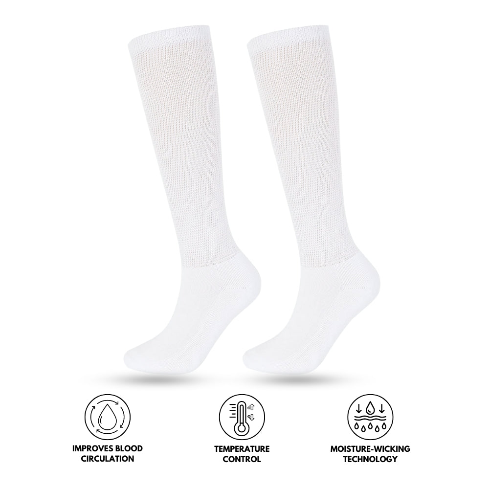 Calcetines para diabéticos HF Comfort - Tecnología que aleja la humedad para mejorar la circulación sanguínea