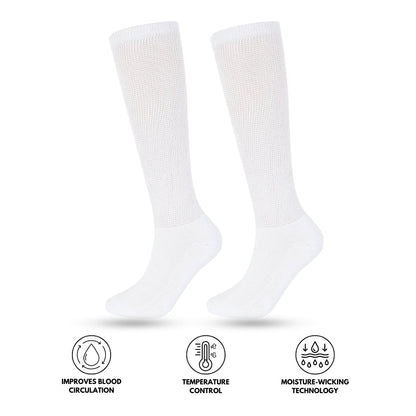Calcetines para diabéticos HF Comfort - Tecnología que aleja la humedad para mejorar la circulación sanguínea