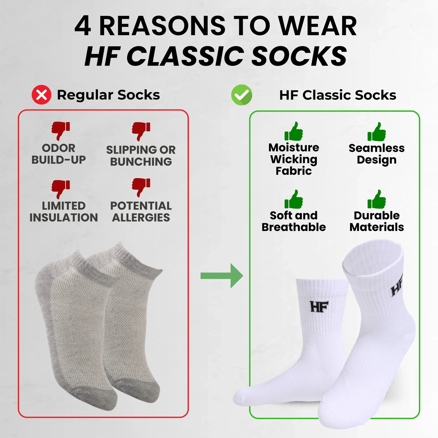 Medias HF Classic Comfort - Cálidas y Transpirables