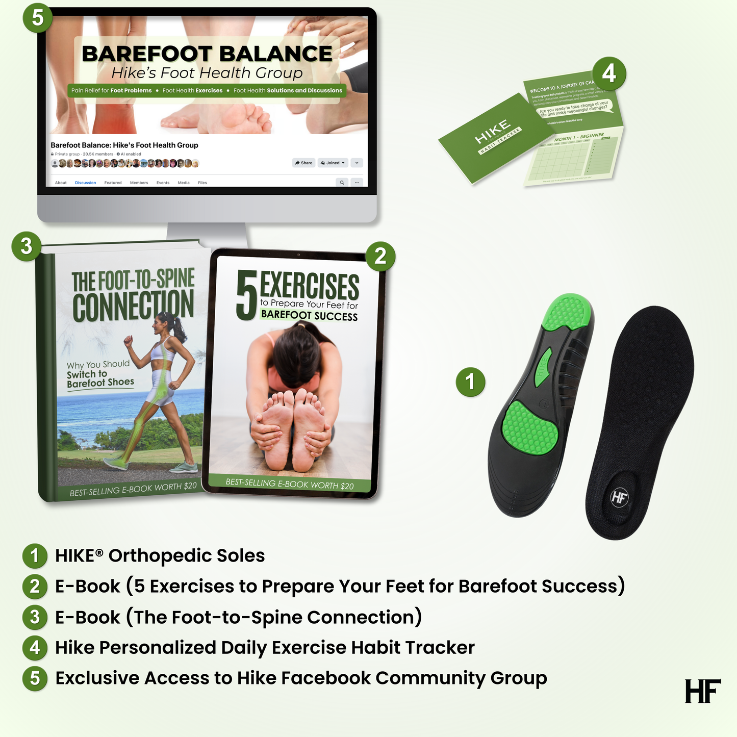 Plantillas ortopédicas HIKE® - Almohadillas para pies que alivian el dolor y absorben los impactos