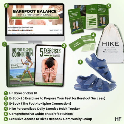 HF Baresandalias IV – Plantilla ergonómica y sandalias barefoot ultra ligeras (Unisex)