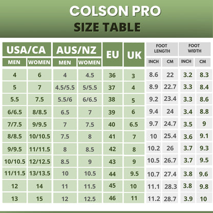 Zapatos descalzos saludables y antideslizantes Colson Pro (Unisex)