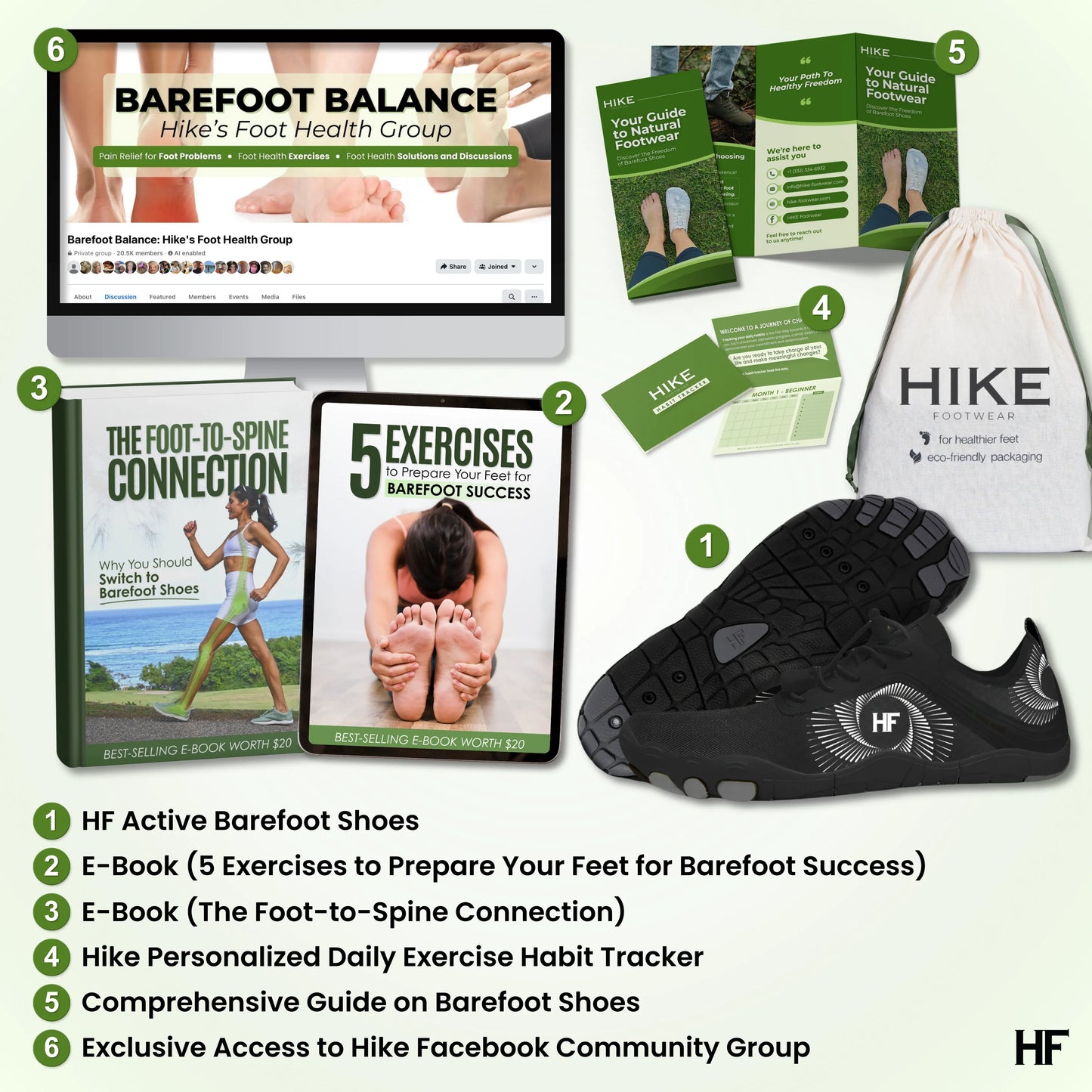 HF Activo - Zapatos Descalzos para un Estilo de Vida Activo y Alivio del Dolor (Unisex)