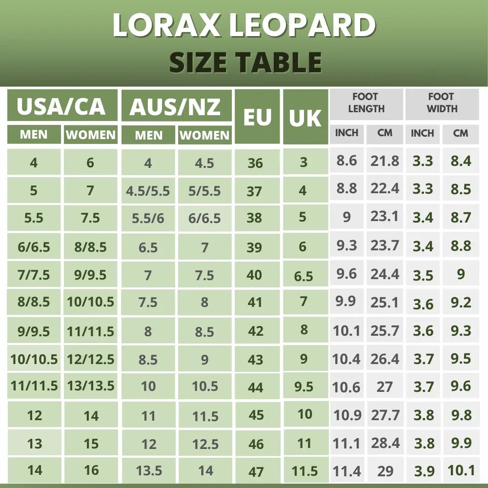 Lorax Leopard - Zapatos descalzos saludables y antideslizantes (Unisex) [Edición limitada]