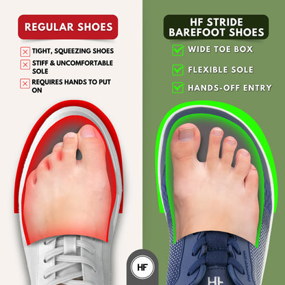 HF Stride – Zapatos descalzos ergonómicos y autónomos (Unisex)