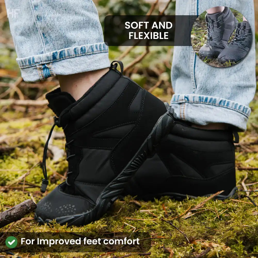 Vindra Flex - Zapato de Invierno Antideslizante y Universal para Descalzo (Impermeable)