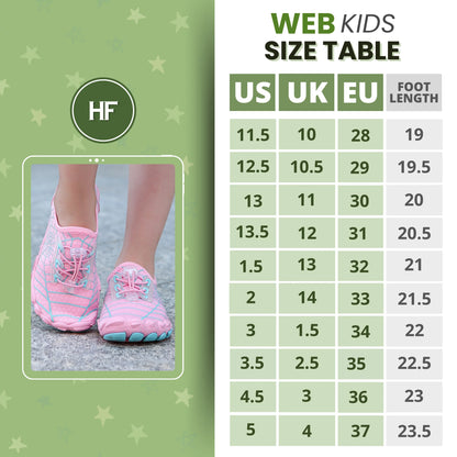 Zapatos Descalzos WebKids - Zapatos Descalzos de Secado Rápido para Niños